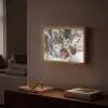 Wolf - Sneeuw - Winter - Dieren - Natuur - Sneeuw Light Box met batterij (Wandlamp) middel -sfeer1