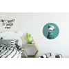 Parkiet - Vogel - Koksmuts - Cute Wandcirkel aluminium klein -kinderkamer