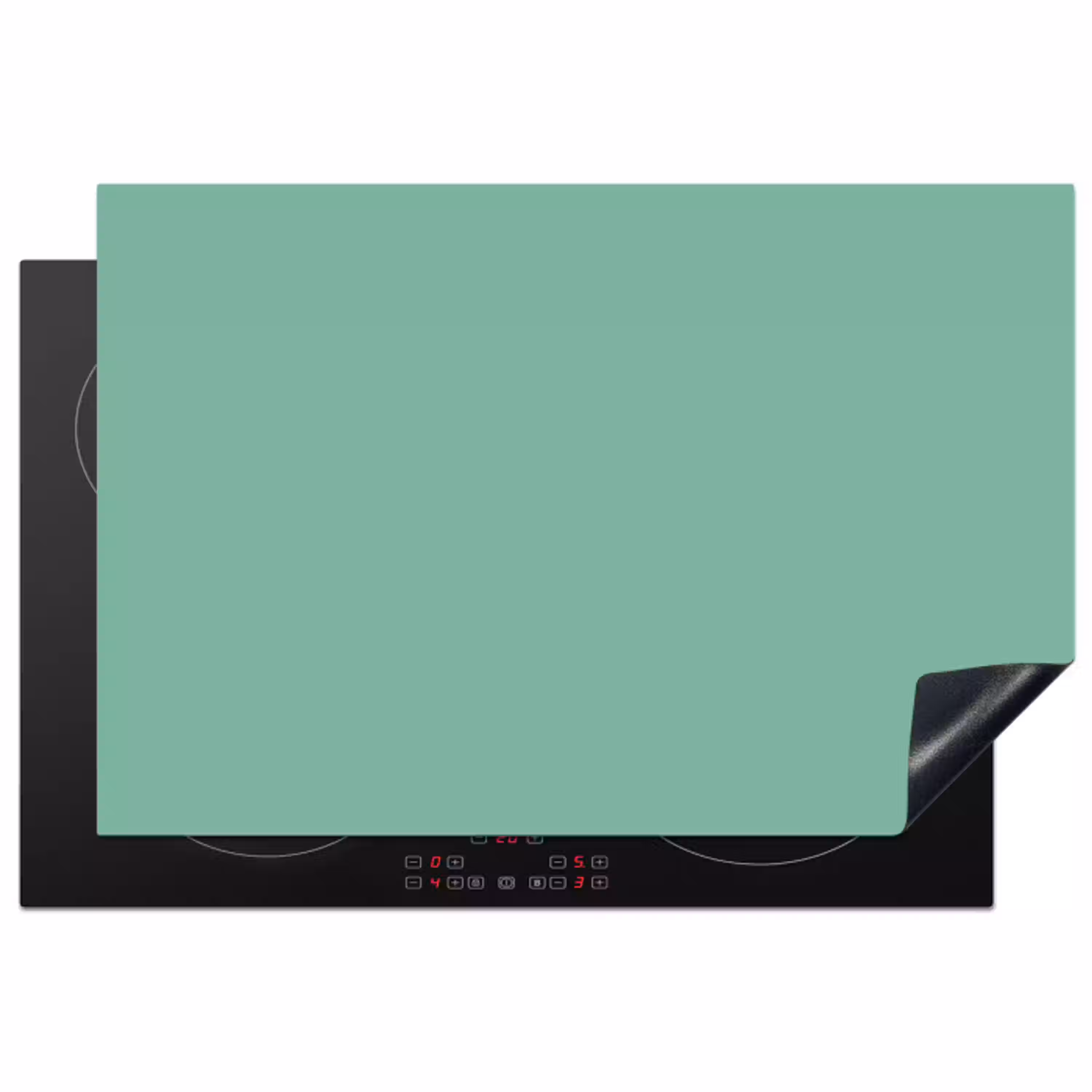 Ocean - Jade - Groen Inductie beschermer vinyl 3mm klein 276 -3d