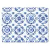 Sierborden - Bloemen - Blauw muismat rubber klein 262 -3d