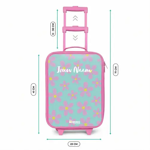 Madeliefjesmania mint Kinderkoffer - Roze klein -productfoto_formaten