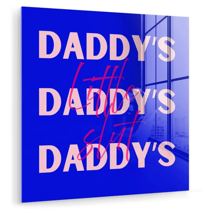 Blauw - Daddy's - Blokletters plexiglas 5mm klein -zzzproduct_nieuw