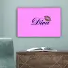 Diva - Lip - Panterprint - Roze canvas 2cm klein -sfeer4