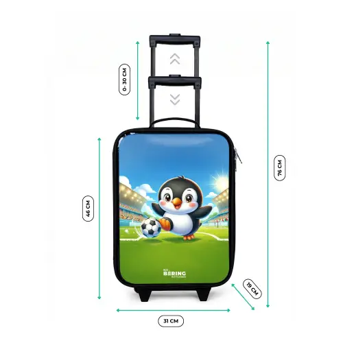 Penalty pinguïn Kinderkoffer - Zwart klein -productfoto_formaten