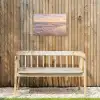 Strand - Branding - Wolken Tuinposter op houten frame 2 cm dik klein -sfeer4