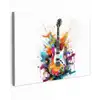 Gitaar - Graffiti - Muziek - Wit canvas 2cm klein -z3d