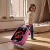 Felrode cirkel boven een stadsstraat Kinderkoffer - Roze klein -sfeer1