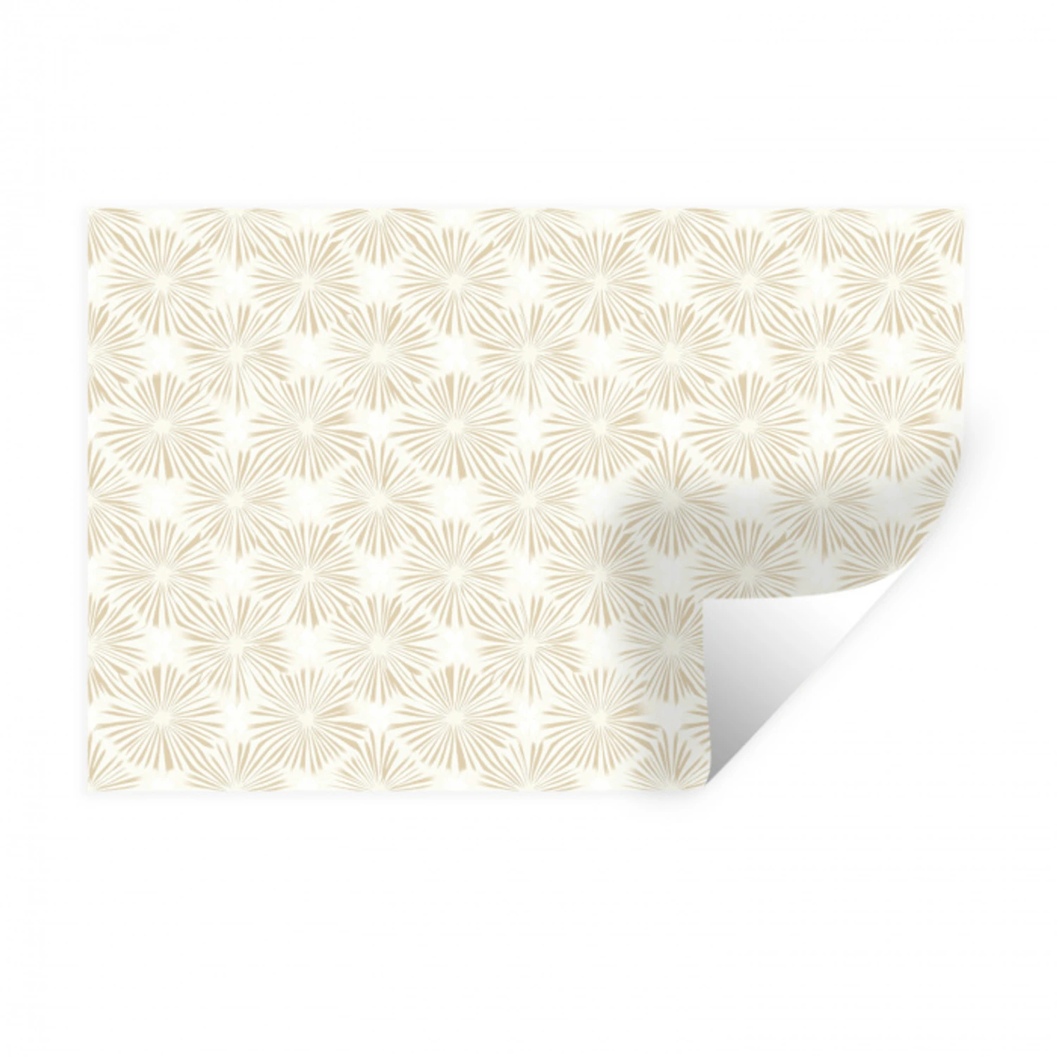 Abstract - Motief - Beige Muursticker klein 286 -3d