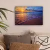 Zee - Strand - Zonsondergang - Wolken - Horizon canvas 2cm klein -sfeer1