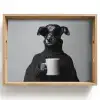 Coltrui - Hond - Bril - Mok Dienblad Rechthoek middel -z3d_shopping