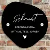 Zwart vlak - Sierlijk Naambord Organisch middel -sfeer10