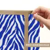 Zebra - Patroon - Kobalt - Blauw Light Box met batterij (Wandlamp) middel 907 -USP_websiteprintNL
