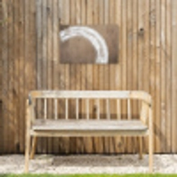 Verf - Bruin - Japandi Tuinposter op houten frame 2 cm dik klein -sfeer4