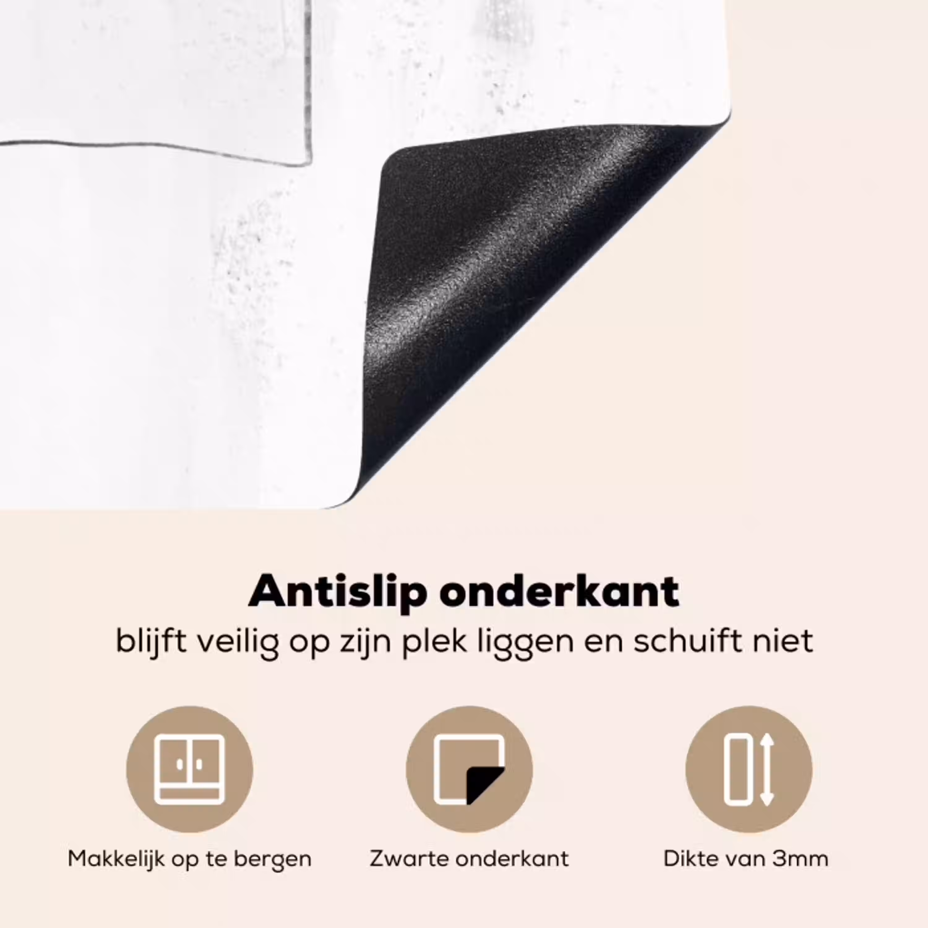 Kunst - Minimalisme - Abstract Inductie beschermer vinyl 3mm middel -sfeer4