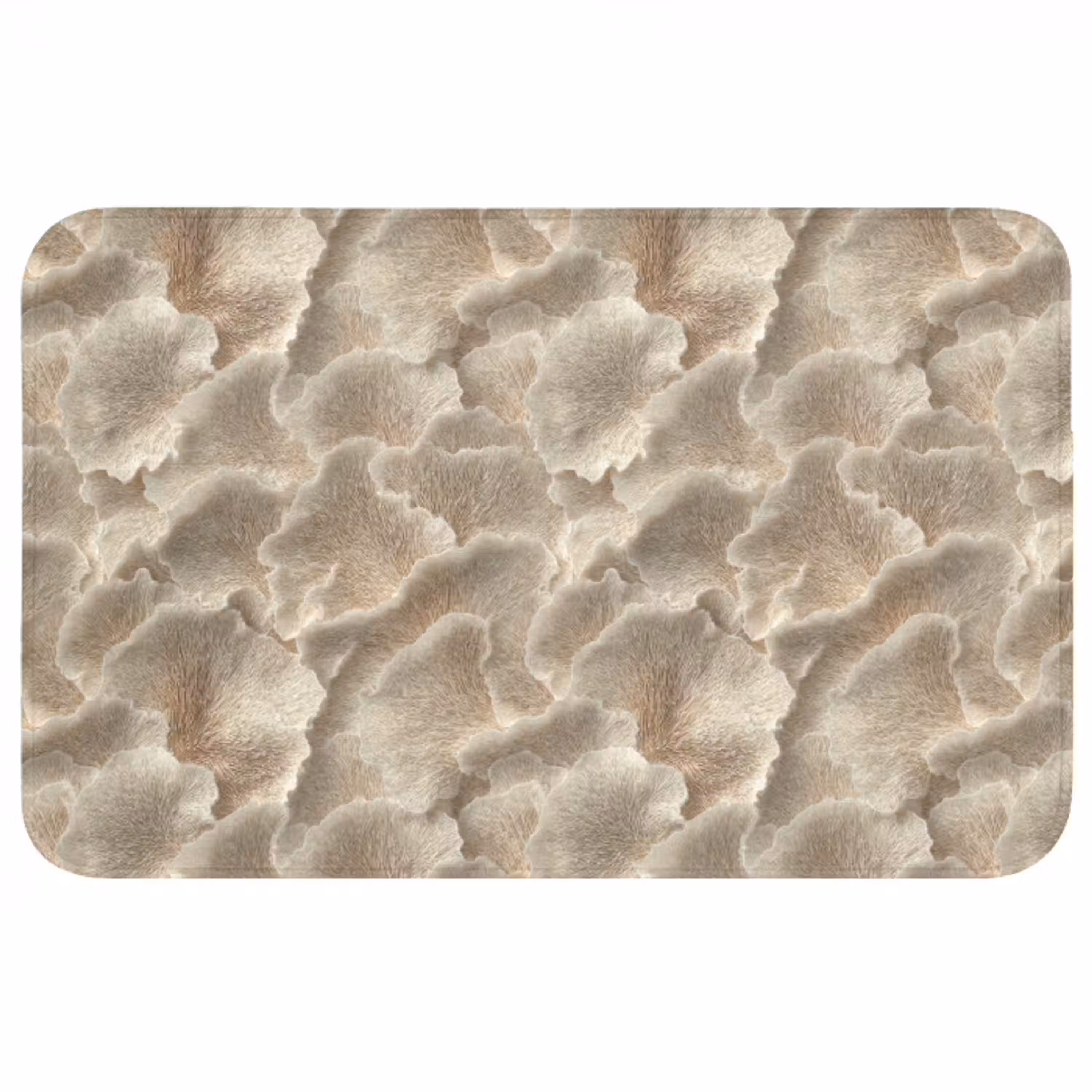 Waaierstructuren - Beige - Vezeltextuur Badmat middel 997 -3d