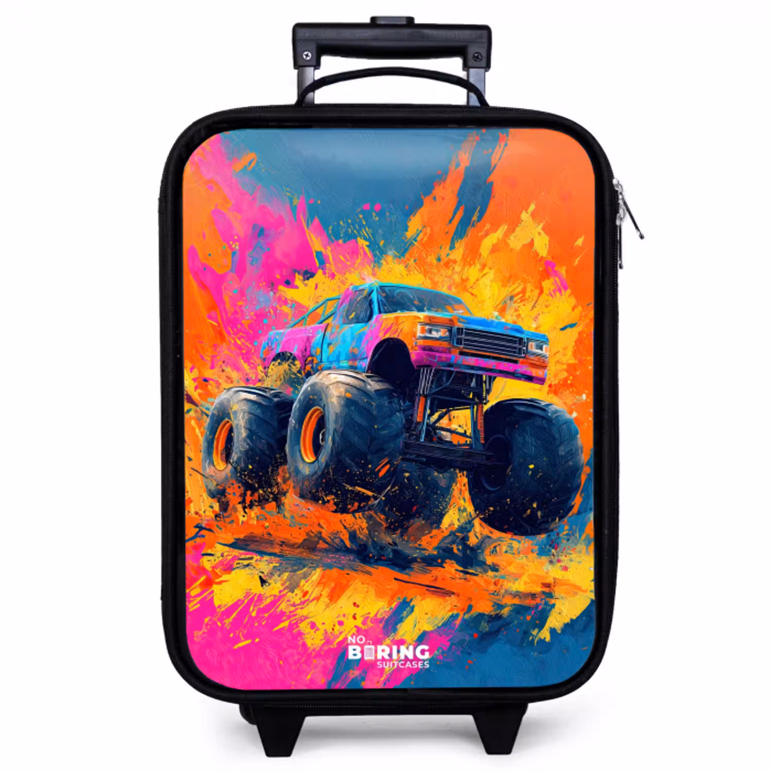 Monstertruck - Verfspatten - Kleurrijk - Explosie Kinderkoffer - Zwart klein -zzz_website3d