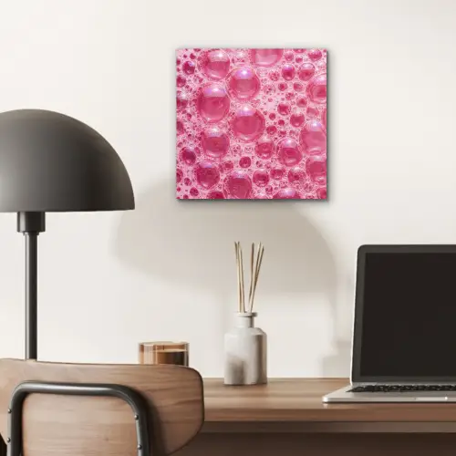 Roze - Schuim - Bubbels aluminium wit klein -sfeer5