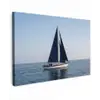 Zeilboot - Zee - Blauw Tuinposter op houten frame 2 cm dik klein -3d