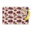 Tropisch - Geometrisch - Bordeauxrood Placemat vinyl groot 368 -zzzproduct_Kitchenyeah-website