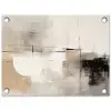 Abstract - Kunst - Grijs tuinposter los doek klein -3d