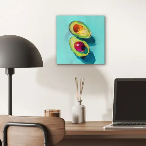Avocado - Groen - Pit - Schaduw aluminium wit klein -sfeer5