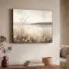 Meer - Water - Natuur - Beige Textielframe zwart klein -sfeer3