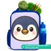 Pinguïn Kinderrugzak - Blauw middel -inhoud_UK