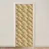 Patroon - Waaier -  Goud deurposter klein 289 -3d_beige