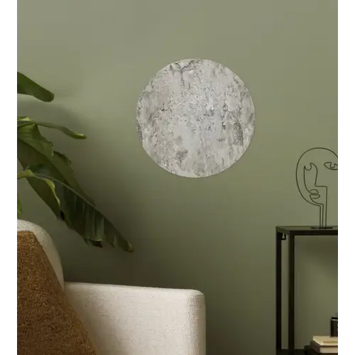 Beton  - Grijs - Muur Wandcirkel behangsticker klein 186 -sfeer2