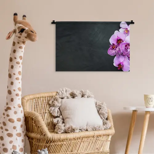 Orchidee - Bloemen - Roze - Flora Wandkleed katoen klein -wsfeer5_kind