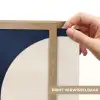 Donkerblauw - Abstract - Lijnen Light Box met batterij (Wandlamp) middel -USP_websiteprintNL