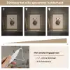 Panda - Blauwe bloemen - Zachtheid Light Box met kabel klein -USP_dimbaarNL