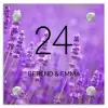 Lavendel - Klassiek Naambord Vierkant klein -3d
