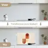 Bogen - Beige - Vormen keuken achterwand spatscherm klein -voor_na_NL