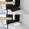Focus on the good - Beige - Roze Deurmat klein -voor-na_NL