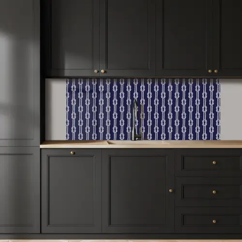 Oceaan - Touw - Blauw - Wit keuken achterwand 2 middel 871 -sfeer1