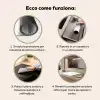 Marmer - Wit - Grijs - Luxe - Marmerlook - Structuur Inductie beschermer vinyl 3mm middel -zzzsfeer9_ITA