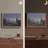 Cactus - Lichtzuilen - Zonsondergang Light Box met batterij (Wandlamp) middel -sfeer3
