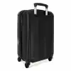 Blauwe auto met grijze vlammen NBS - Handbagage koffer - Unisex middel -achterkant