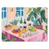 Tafel - Wijn - Fruit muismat rubber klein -3d