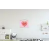 Liefde - Hart - Valentijn textielposter latten blank klein -kinderkamer