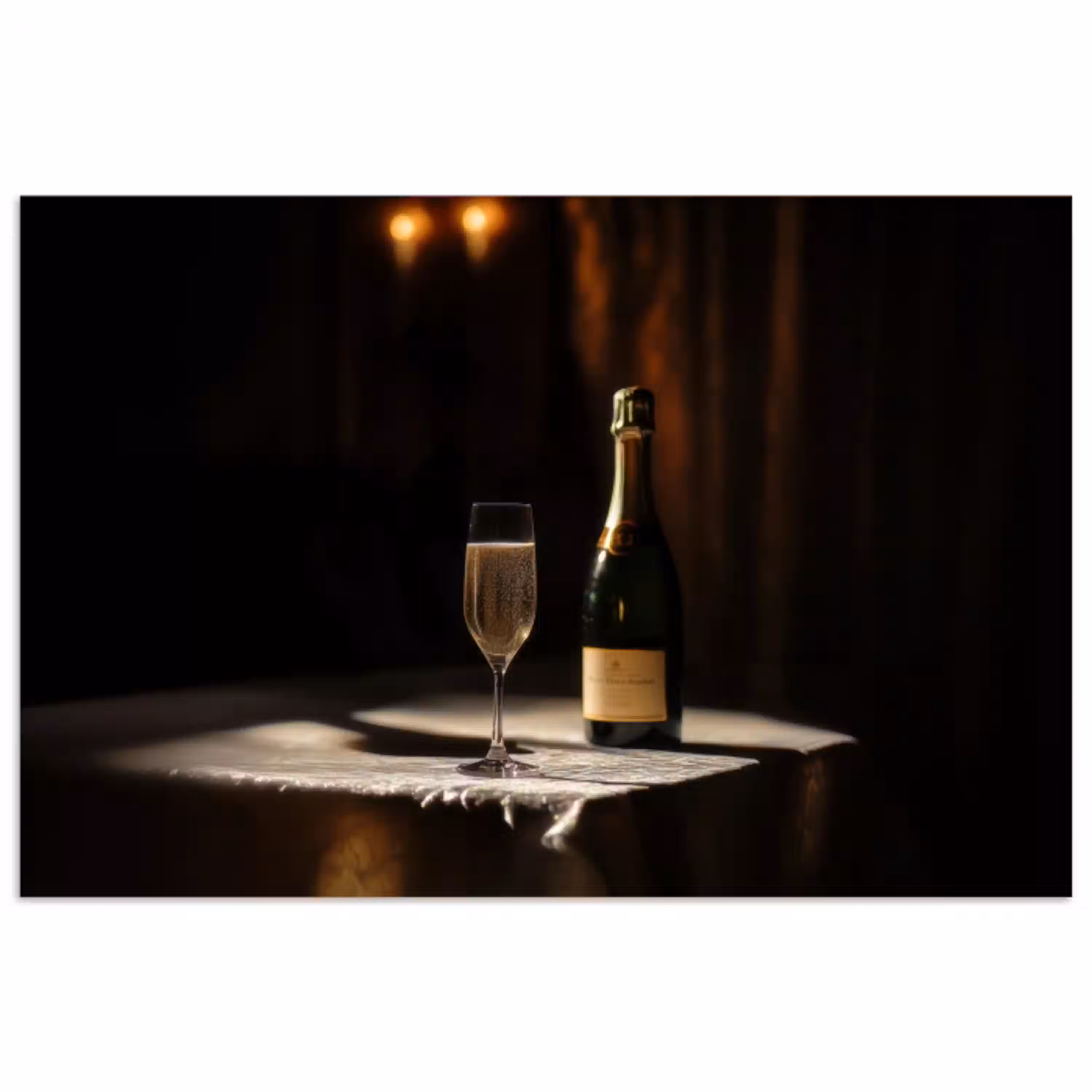 Prosecco - Bubbels - Sfeervol - Drank poster papier klein -3d