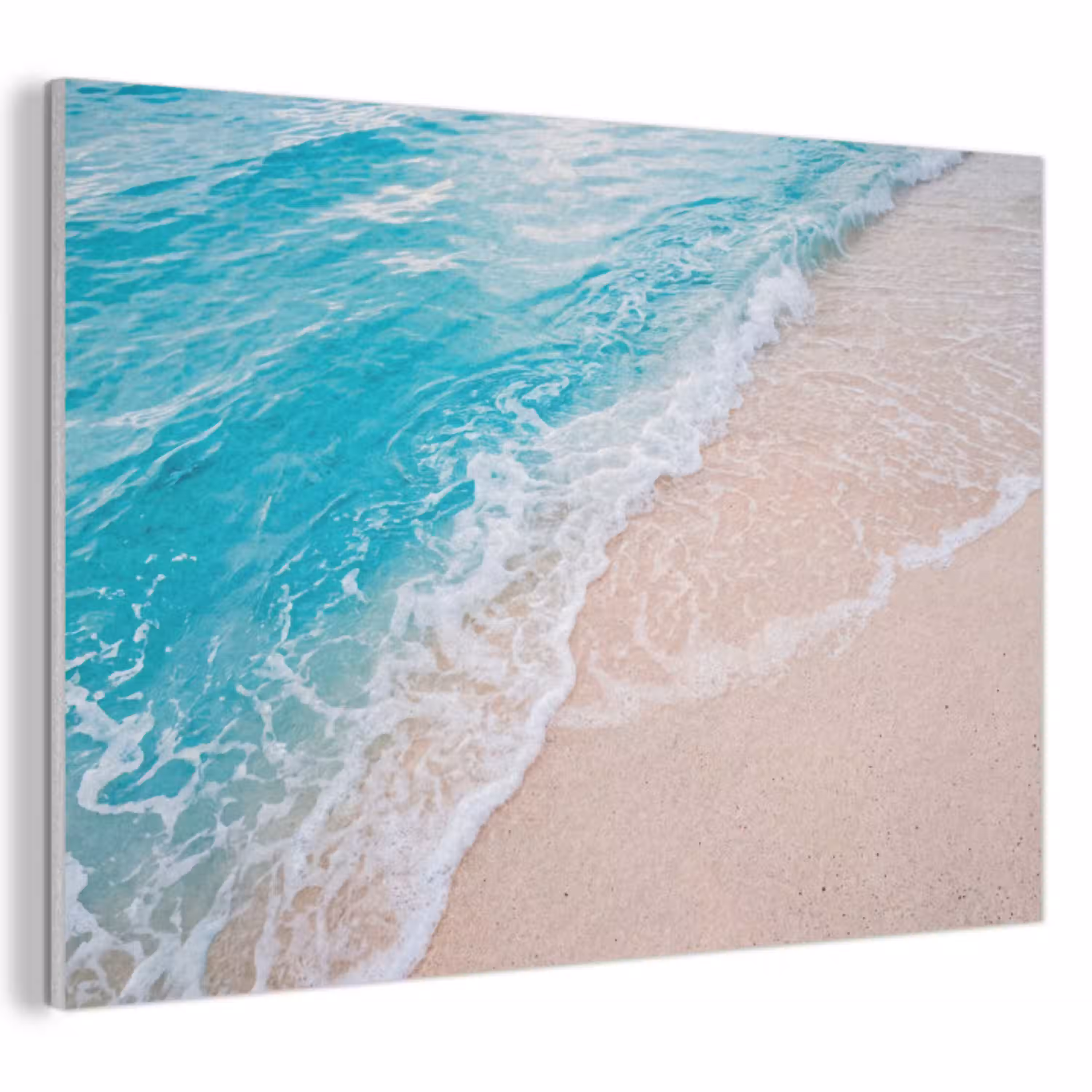 Strand - Zee - Golf - Natuur - Blauw PET vilt klein -3d