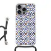 Patroon - Modern - Kleurrijk Hoesje iPhone 16 Pro Max met koord klein 804 -3d