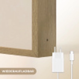 Aap - Roze bloemen - Speels Light Box met batterij (Wandlamp kind) middel -USP_websiteoplaadbaarDE