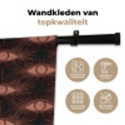 Boheems - Oog - Bruin Wandkleed katoen klein 269 -sfeer2