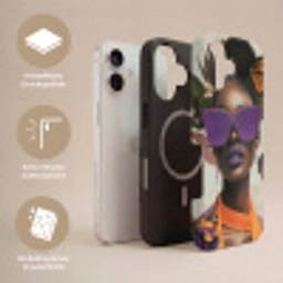 Vrouw - Zonnebril - Vlinder - Bloemen Toughcase MagSafe Apple iPhone 17 klein -USP_Lagen_DE