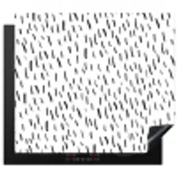 Zebra Strepen van Minimalisme Inductie beschermer vinyl 3mm middel -3d