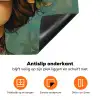 Vrouw - Bloemen - Vlinders - Natuur - Vintage Inductie beschermer vinyl 3mm klein -zzzzzzz-td-onderkant