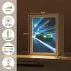 Groene racewagen - Blauw - Neon - Licht Light Box met kabel klein -USP_NL